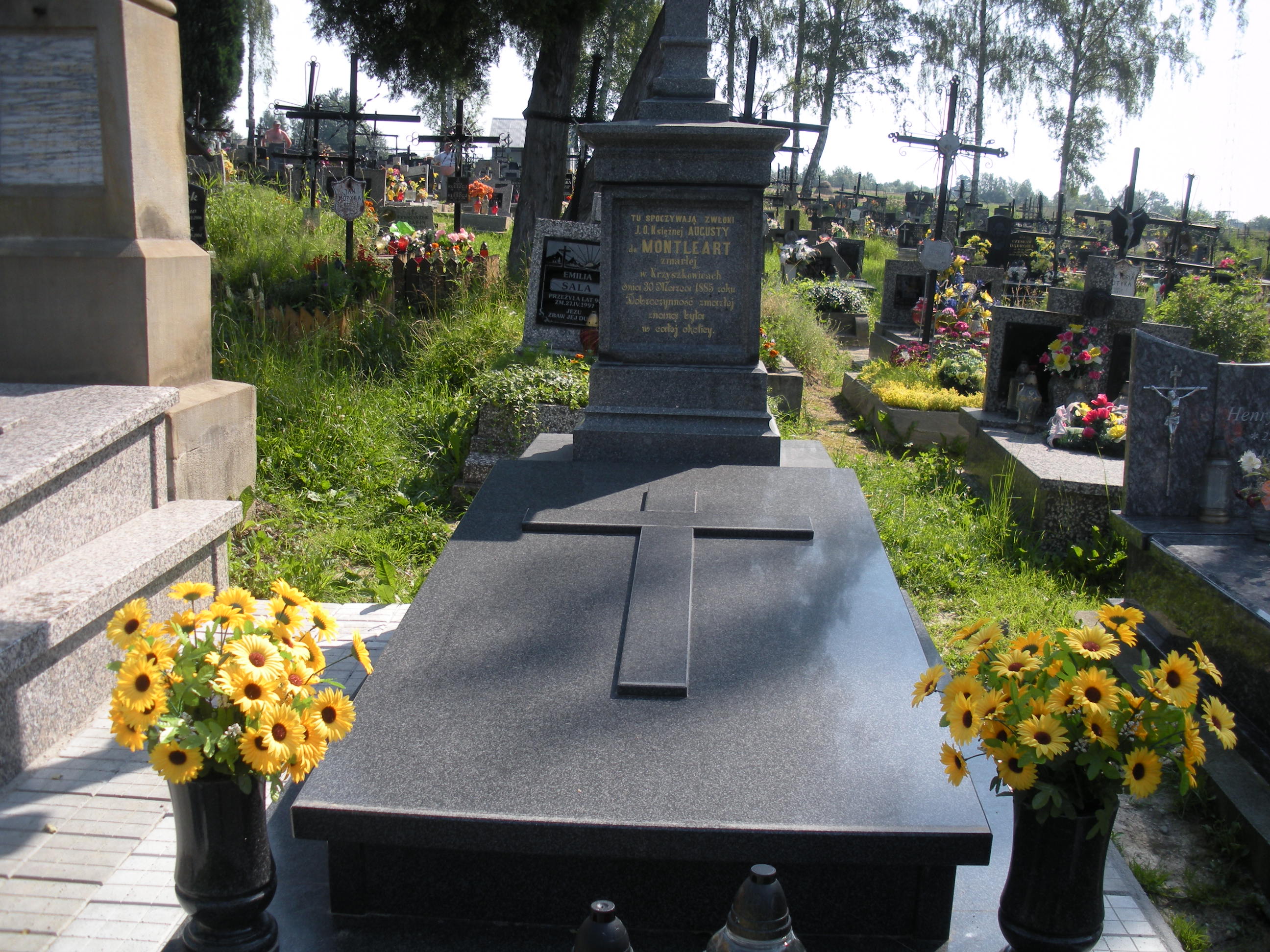 Augusta Montleart 1823 Myślenice - Grobonet - Wyszukiwarka osób pochowanych